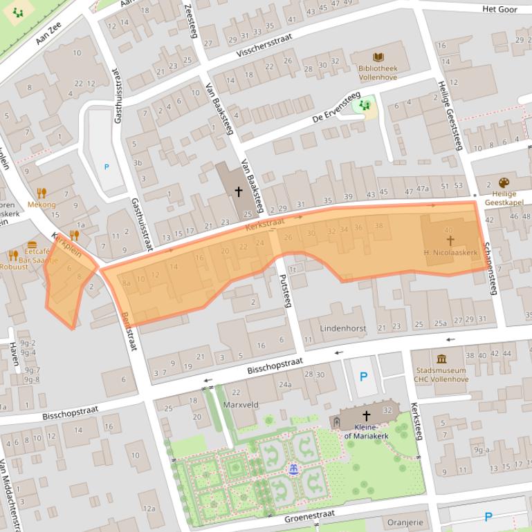 Kaart van postcodegebied 8325BK.