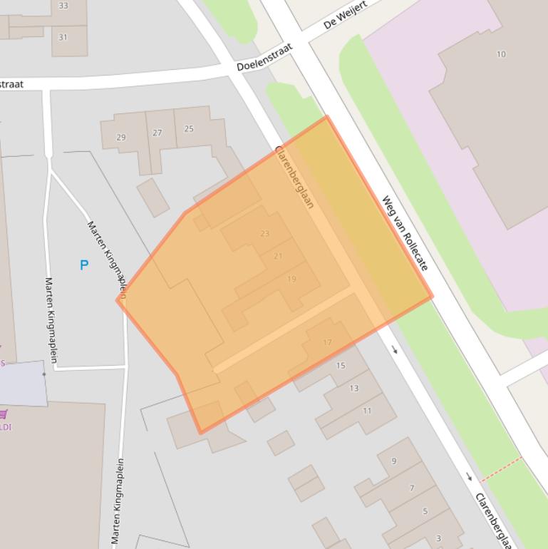 Kaart van postcodegebied 8325CG.