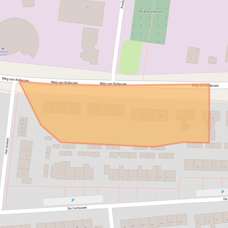 Kaart van postcodegebied 8325CR.