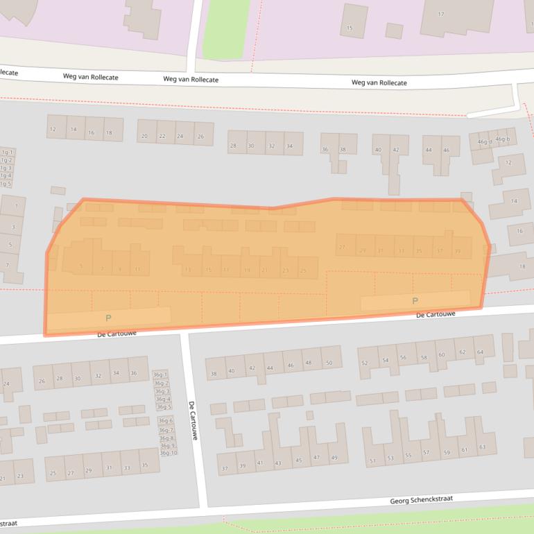 Kaart van postcodegebied 8325CV.