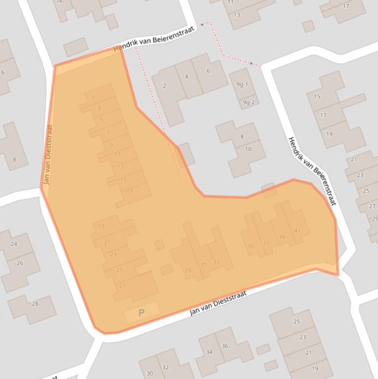 Kaart van postcodegebied 8325GK.