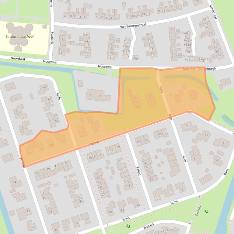 Kaart van postcodegebied 8325HK.