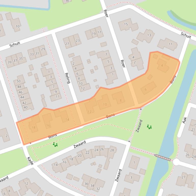 Kaart van postcodegebied 8325HM.