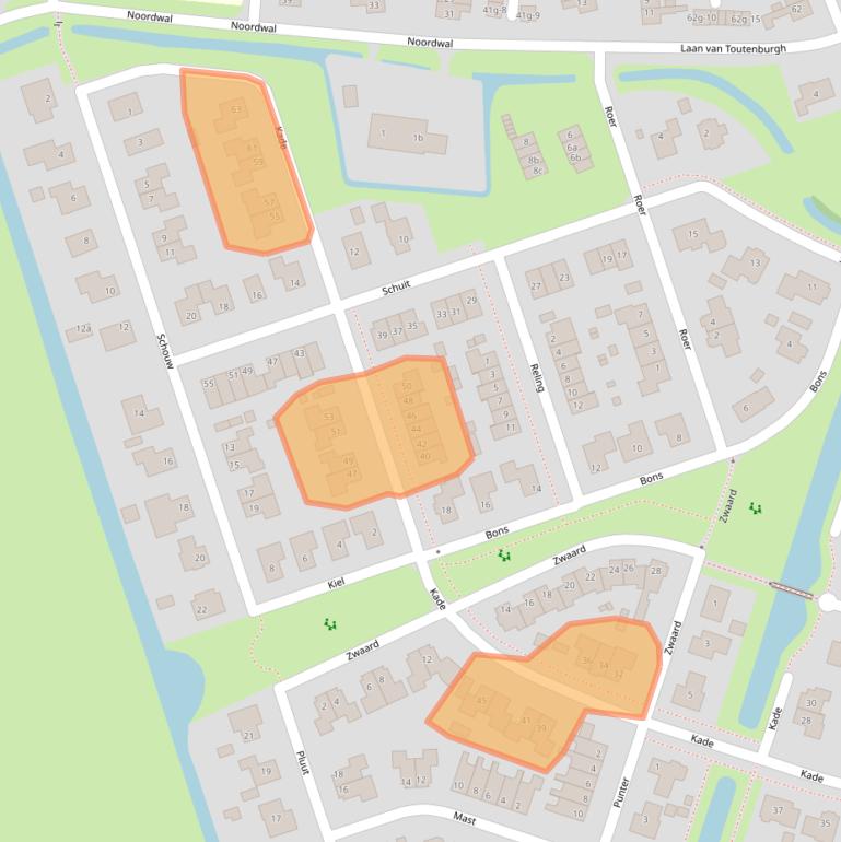 Kaart van postcodegebied 8325HP.
