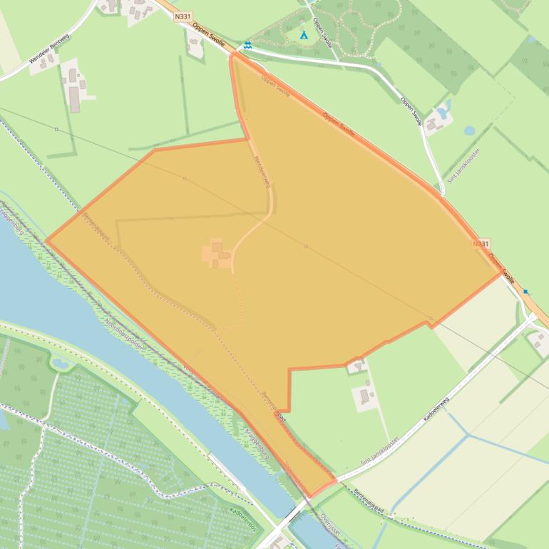 Kaart van postcodegebied 8325PM.