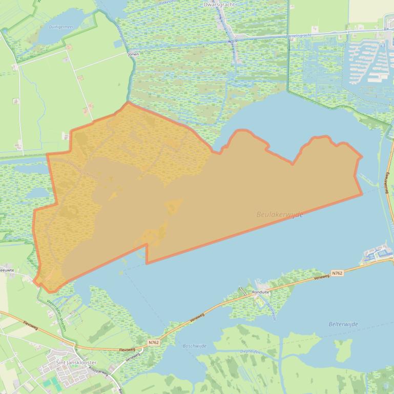 Kaart van postcodegebied 8326AG.