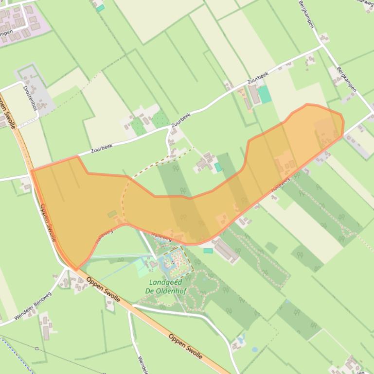 Kaart van postcodegebied 8326AN.