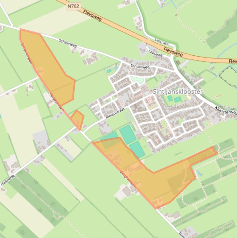 Kaart van postcodegebied 8326AS.