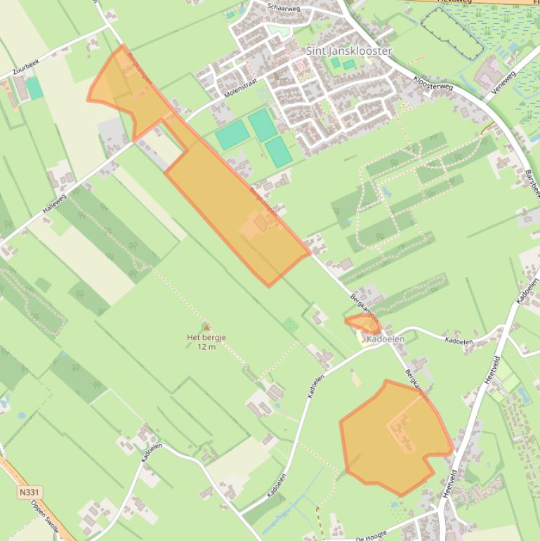 Kaart van postcodegebied 8326AV.