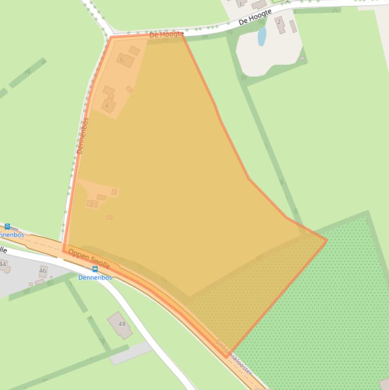 Kaart van postcodegebied 8326AZ.