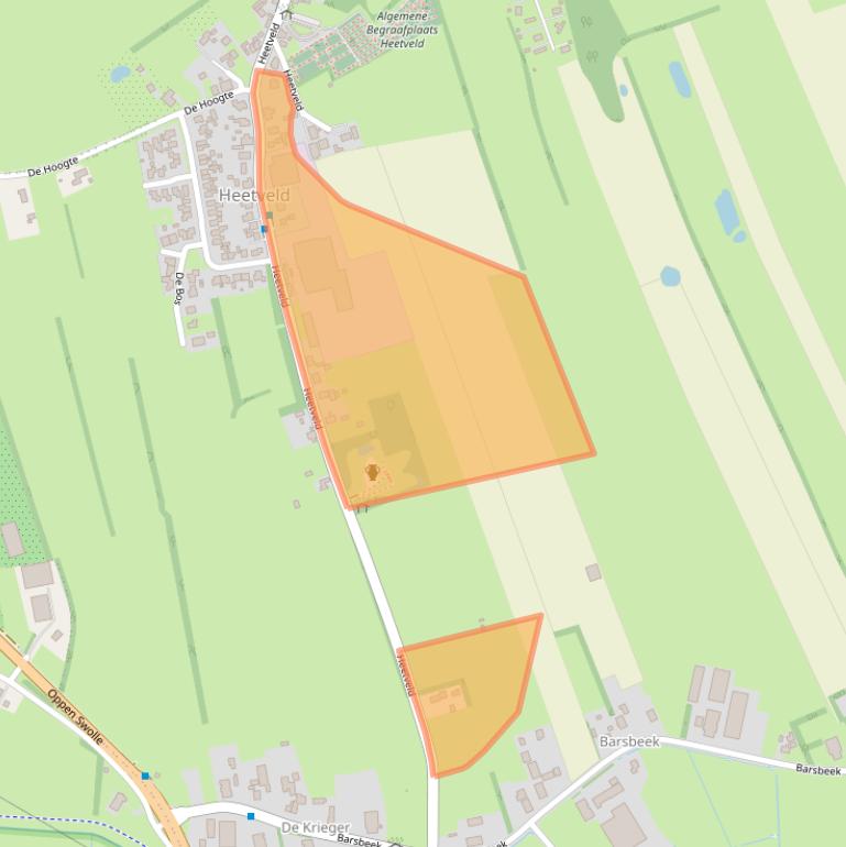 Kaart van postcodegebied 8326BH.