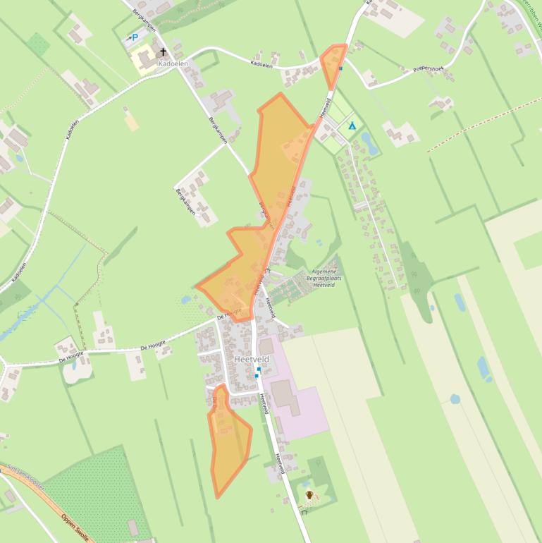 Kaart van postcodegebied 8326BJ.