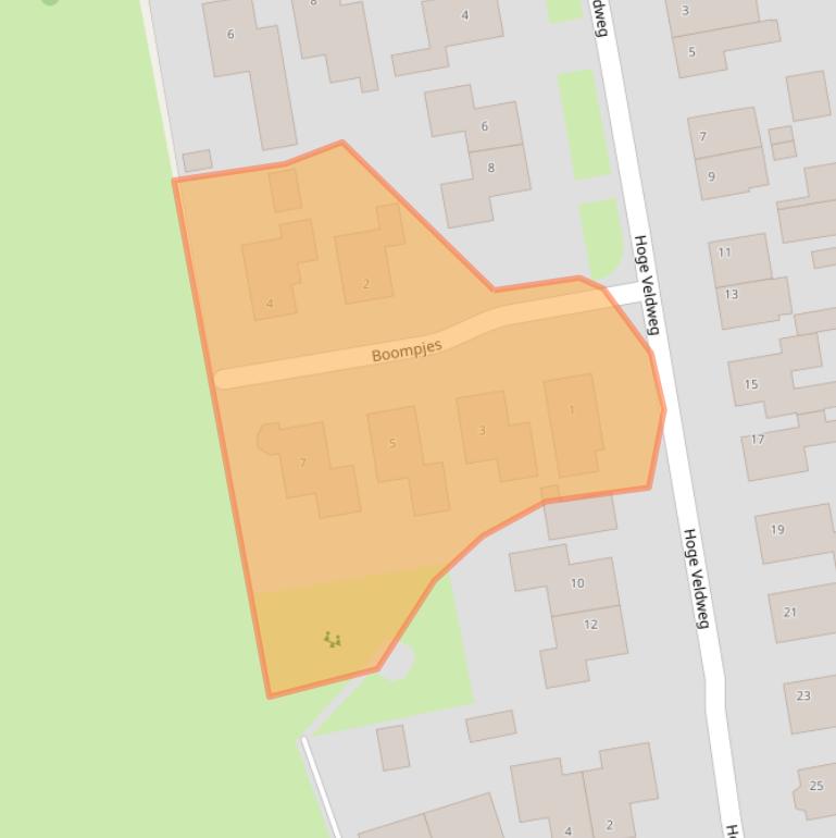 Kaart van postcodegebied 8326BL.