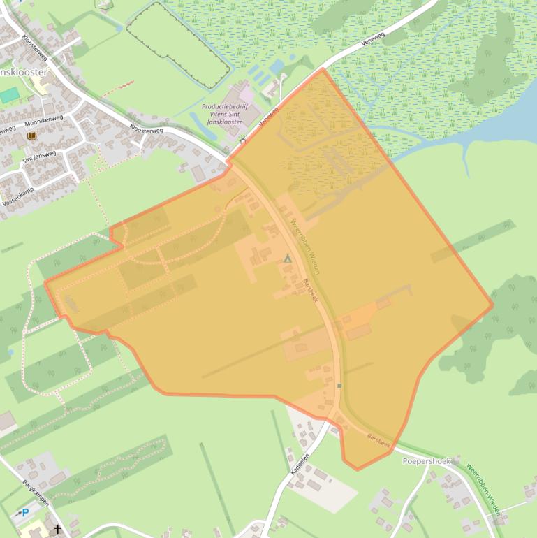 Kaart van postcodegebied 8326BN.