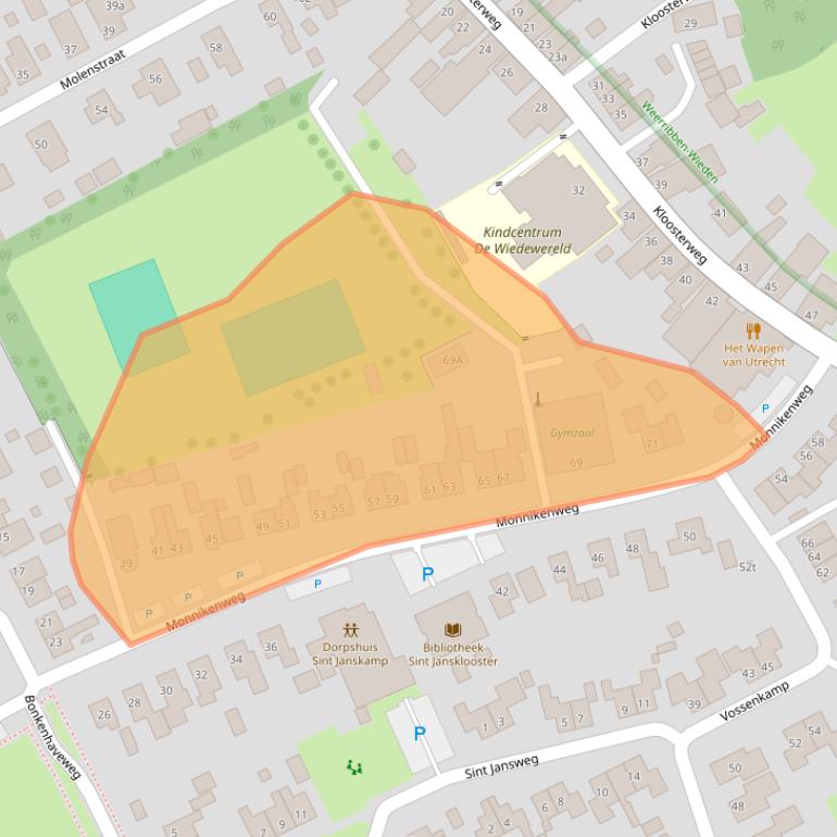 Kaart van postcodegebied 8326BW.