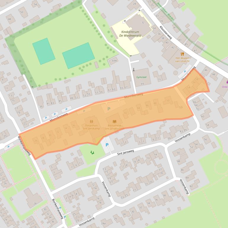 Kaart van postcodegebied 8326BZ.