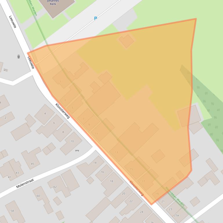 Kaart van postcodegebied 8326CA.