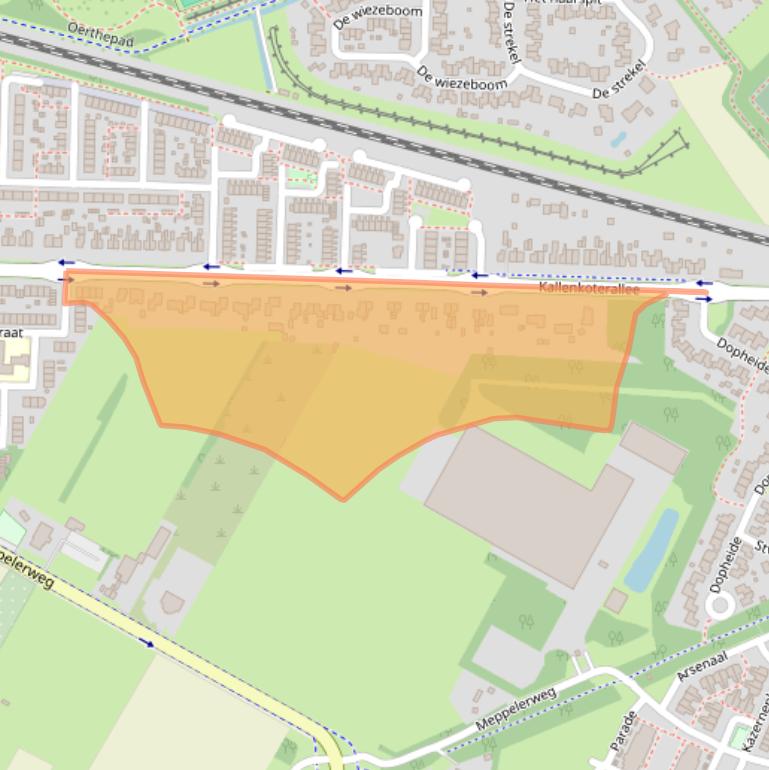 Kaart van postcodegebied 8331AJ.