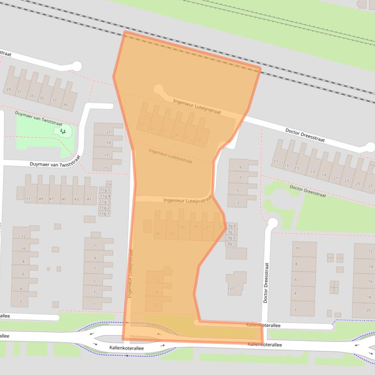 Kaart van postcodegebied 8331BA.