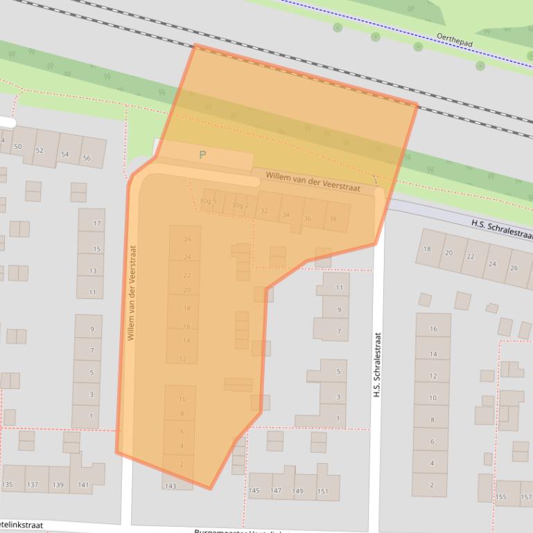 Kaart van postcodegebied 8331BK.