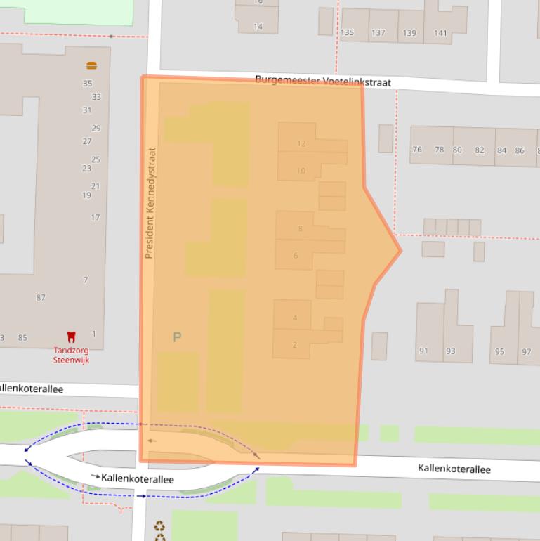 Kaart van postcodegebied 8331BM.