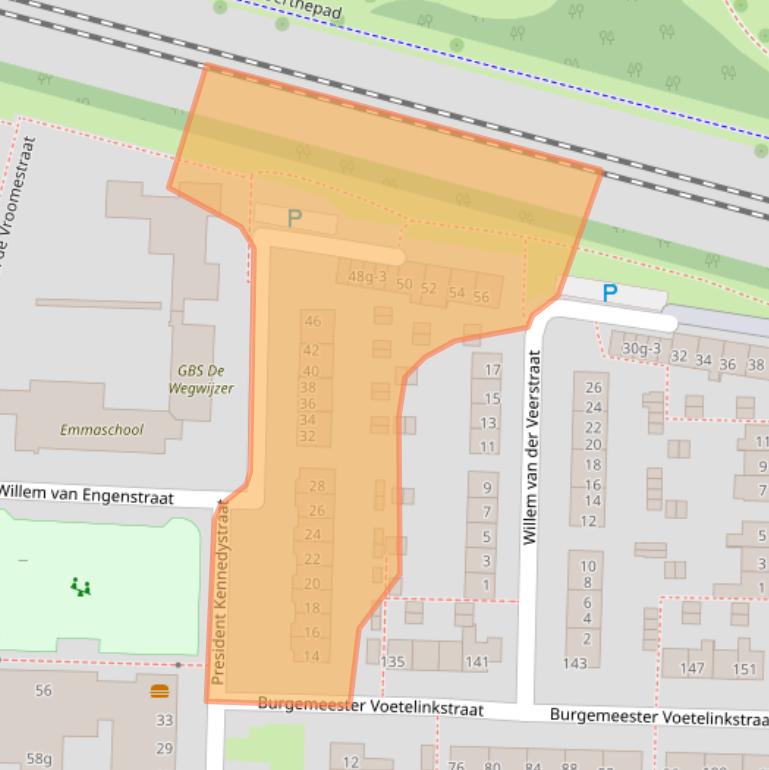 Kaart van postcodegebied 8331BN.