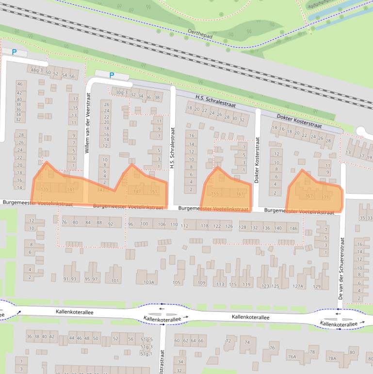 Kaart van postcodegebied 8331BV.