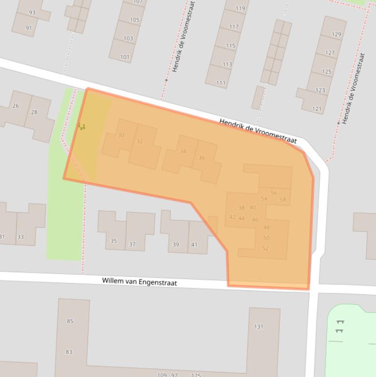 Kaart van postcodegebied 8331CK.