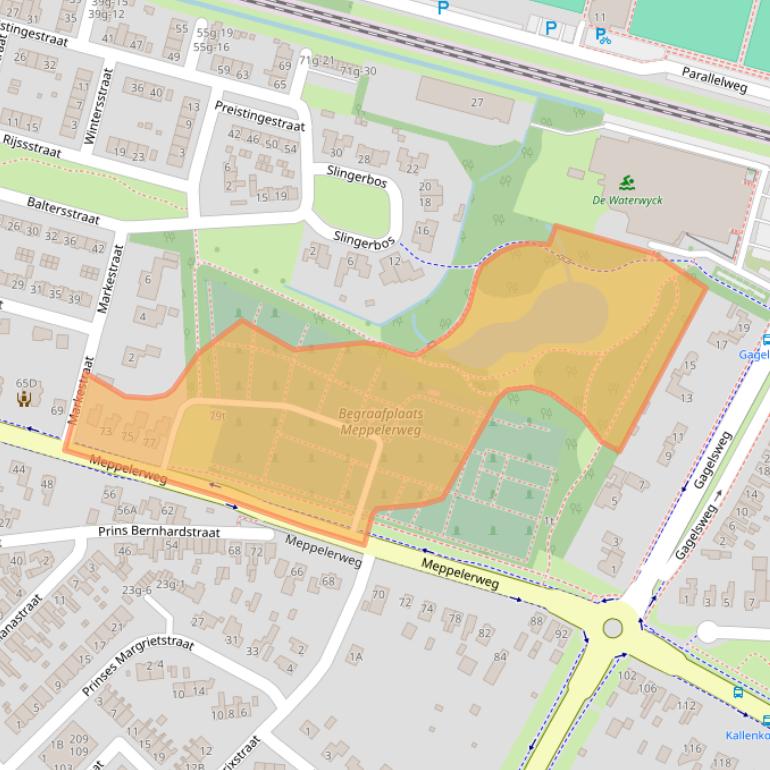 Kaart van postcodegebied 8331CT.