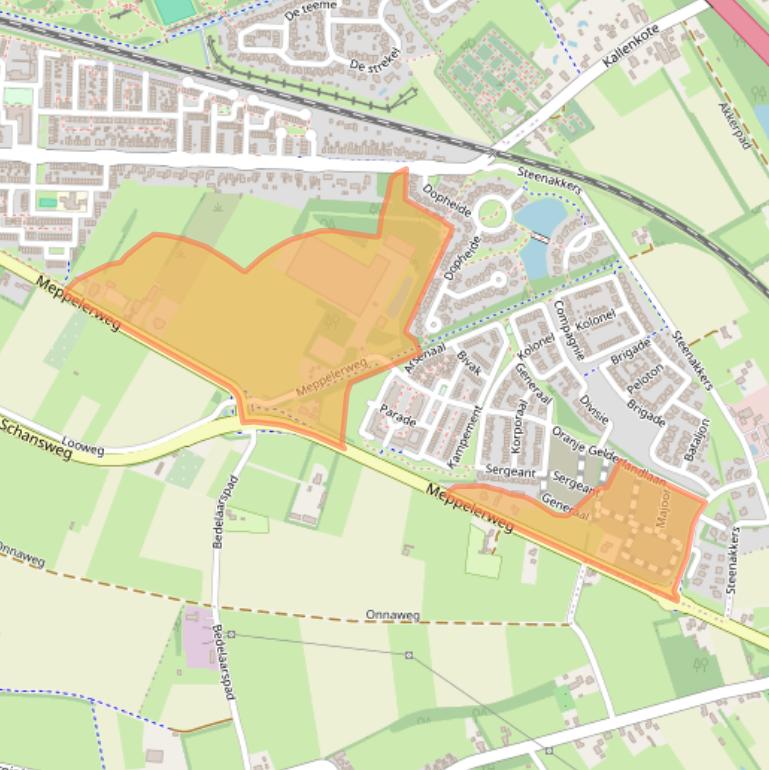 Kaart van postcodegebied 8331CV.