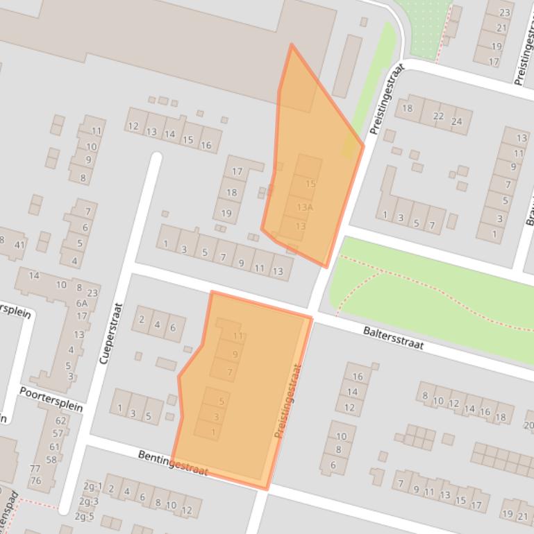 Kaart van postcodegebied 8331DG.