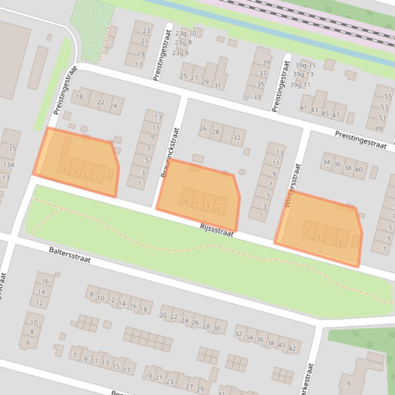 Kaart van postcodegebied 8331DR.