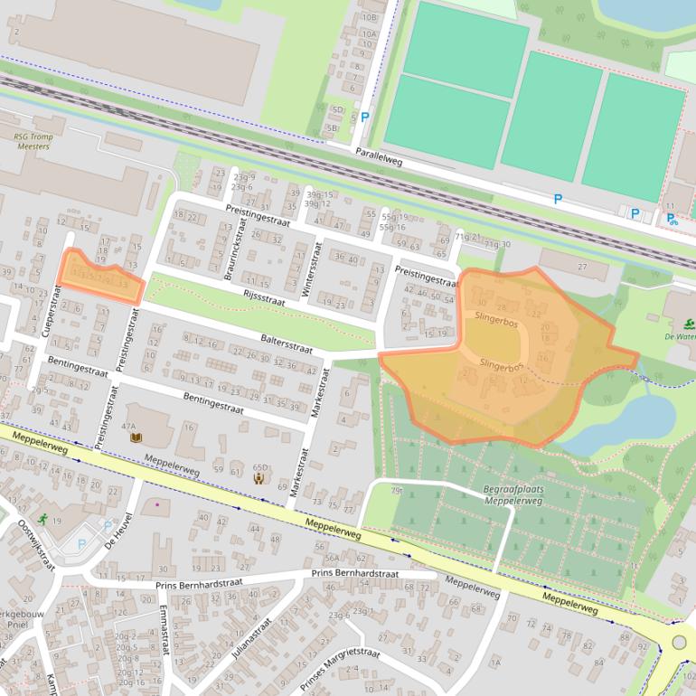 Kaart van postcodegebied 8331DS.