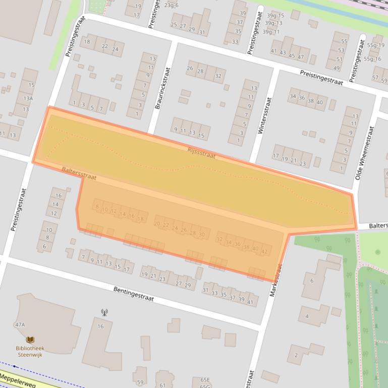 Kaart van postcodegebied 8331DW.