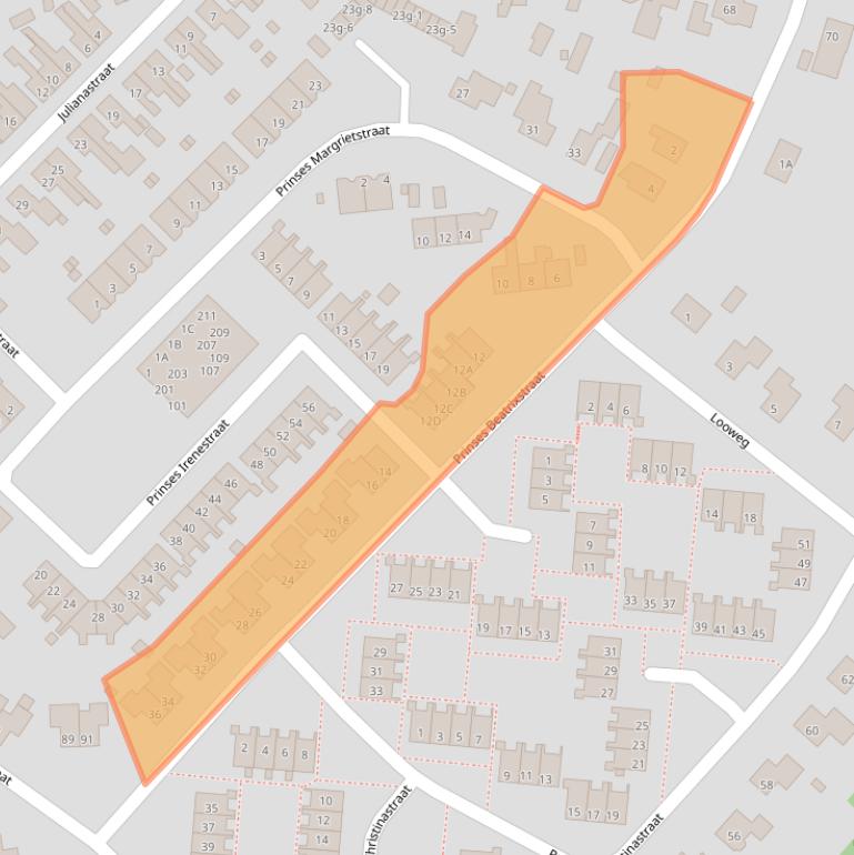 Kaart van postcodegebied 8331EW.