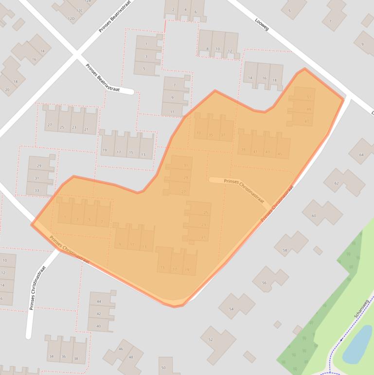 Kaart van postcodegebied 8331GA.