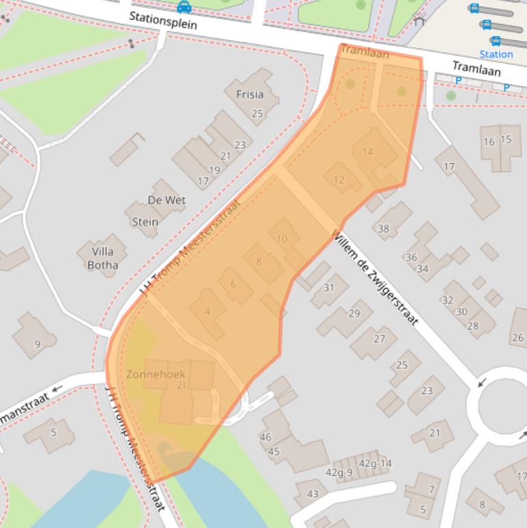 Kaart van postcodegebied 8331GP.