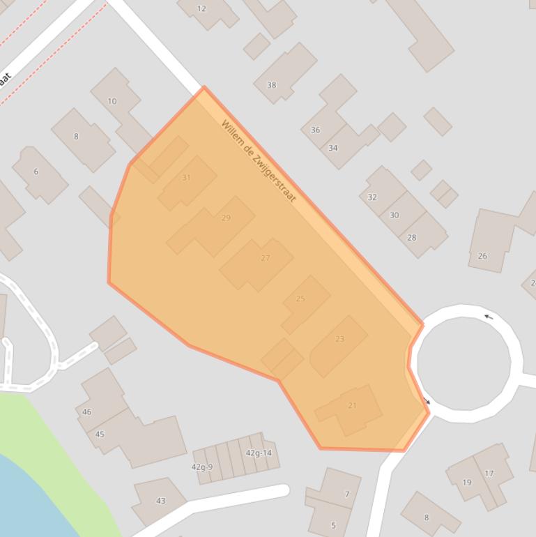 Kaart van postcodegebied 8331GS.