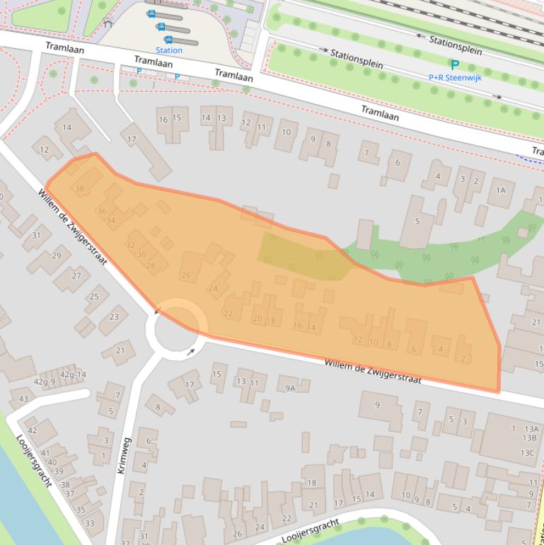 Kaart van postcodegebied 8331GT.