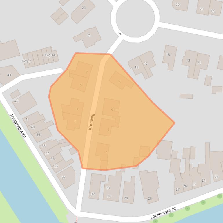 Kaart van postcodegebied 8331GV.