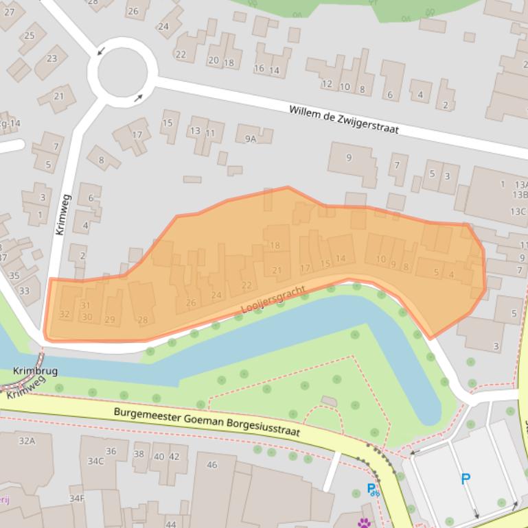 Kaart van postcodegebied 8331GW.