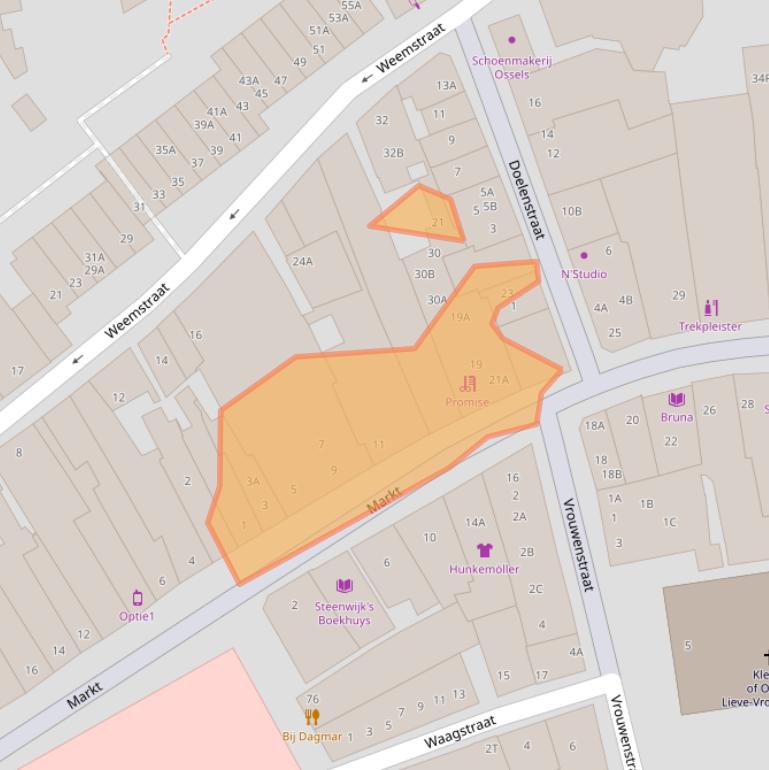 Kaart van postcodegebied 8331HA.