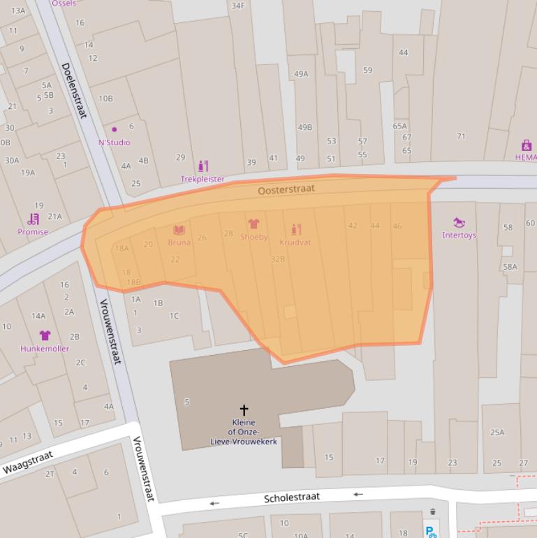 Kaart van postcodegebied 8331HE.