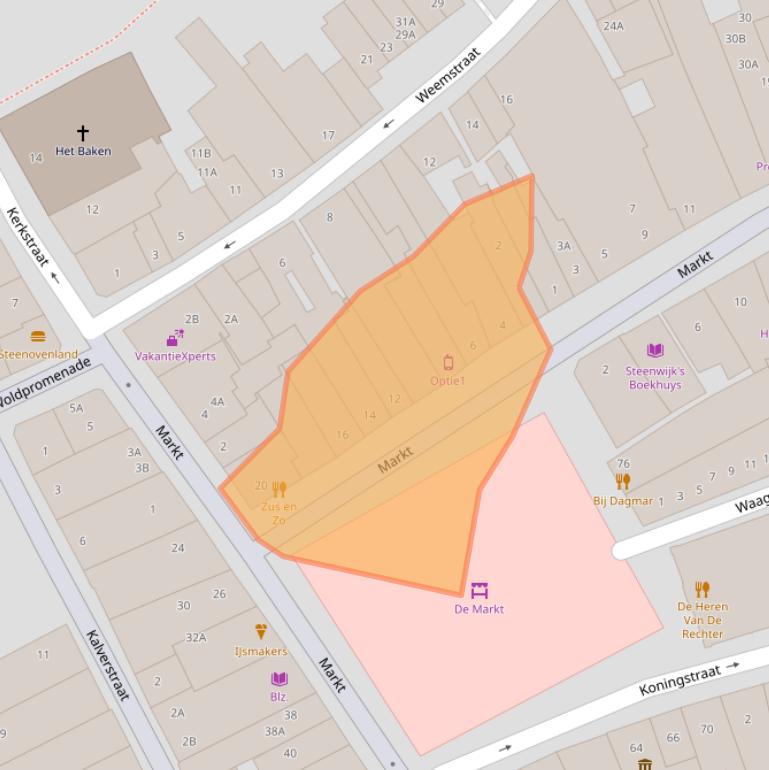 Kaart van postcodegebied 8331HH.