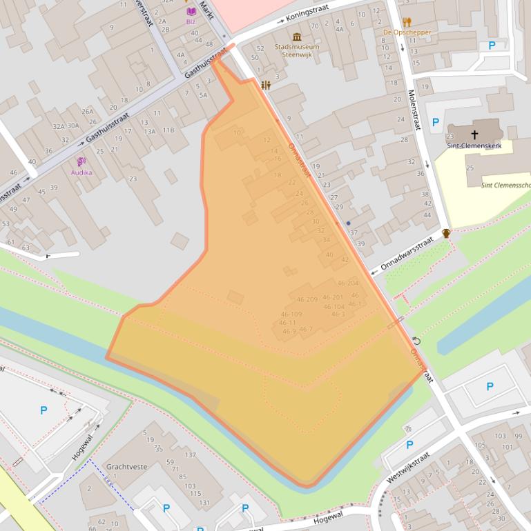 Kaart van postcodegebied 8331HM.