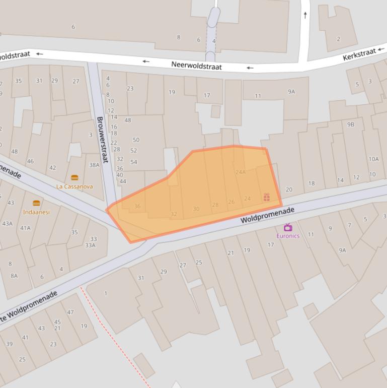 Kaart van postcodegebied 8331JH.