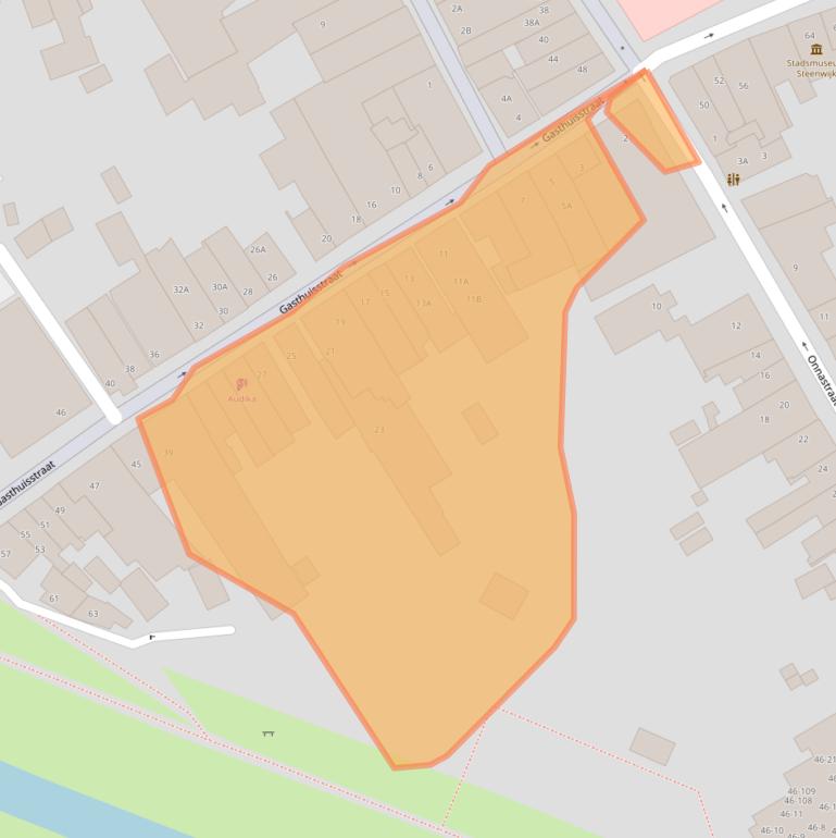 Kaart van postcodegebied 8331JM.