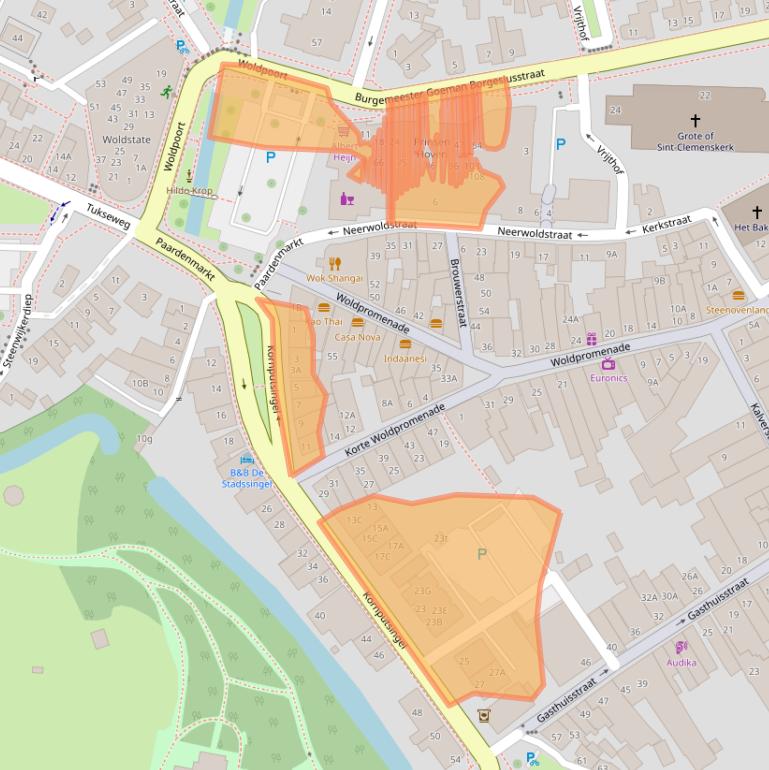 Kaart van postcodegebied 8331JS.