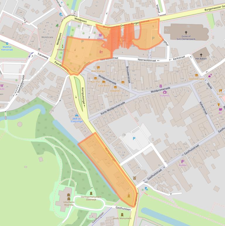 Kaart van postcodegebied 8331JV.