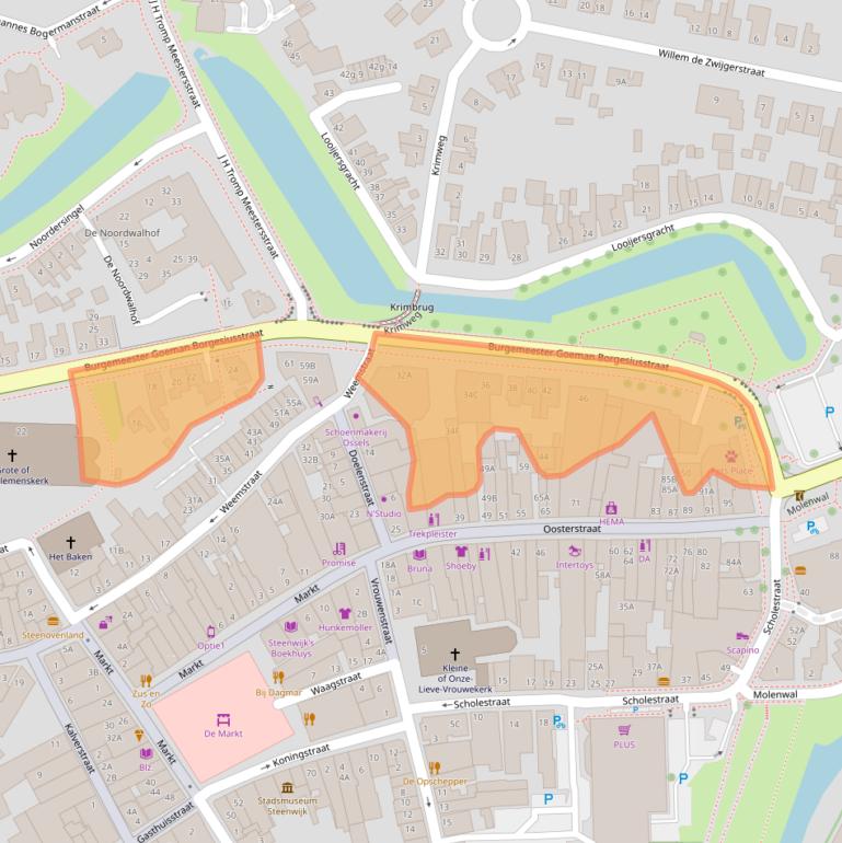 Kaart van postcodegebied 8331KA.